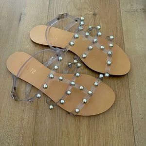 Schutz Studded Sandals